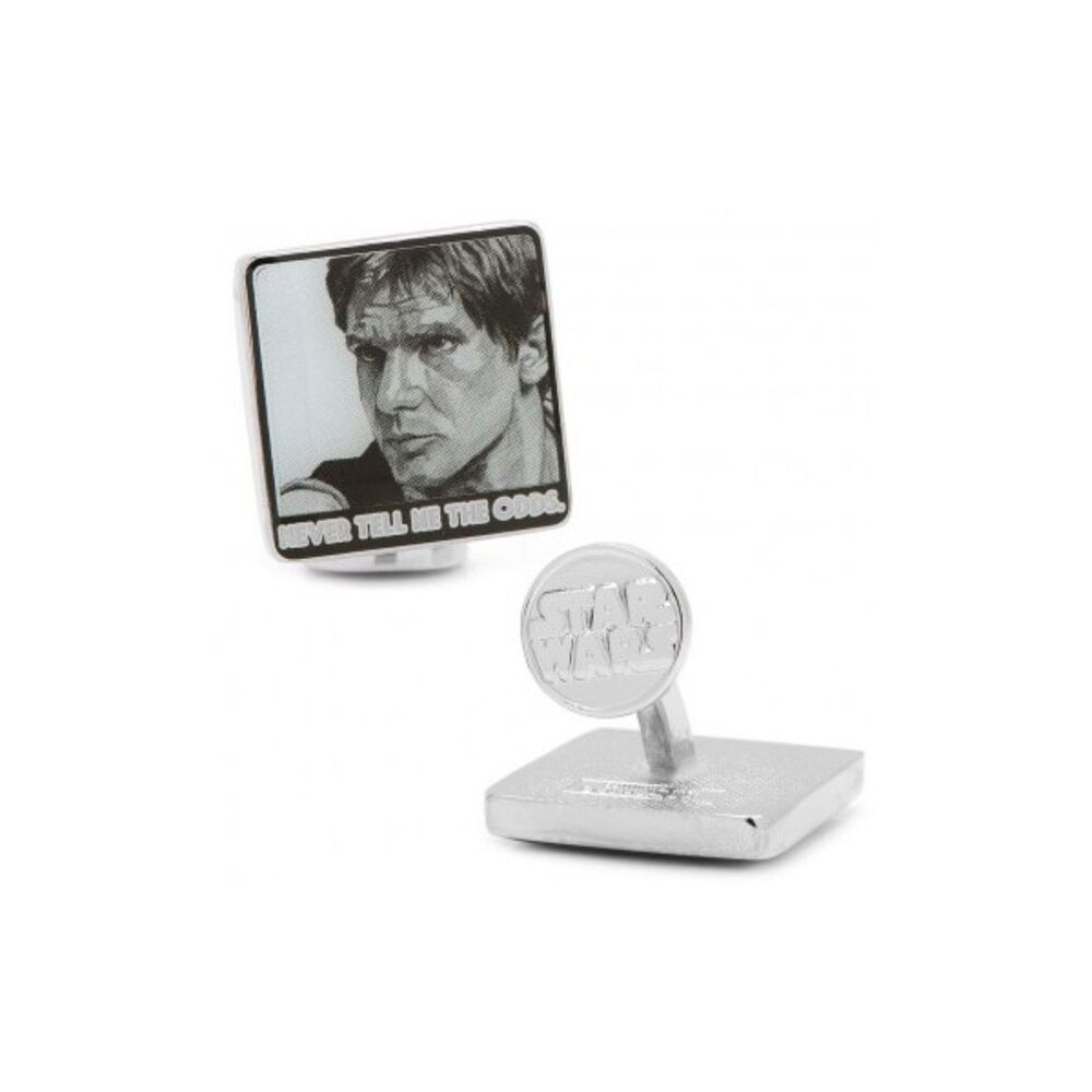 Star Wars Han Solo "Never Tell Me The Odds" Cufflinks — Officially Licensed - Picture 2 of 3